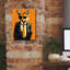 Art mural sur toile 26 po x 34 po George Fox «Fox In A suit» par Andreas Magnusson-872405106
