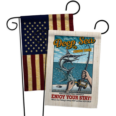 Drapeau de jardin 2 côtés en polyester 18,5 x 13 po