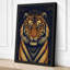 Tiger and Mandala Japandi - Wrapped Canvas-940700073-940700075