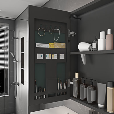 Armoire à pharmacie avec miroir à DEL et fonction de désembuage