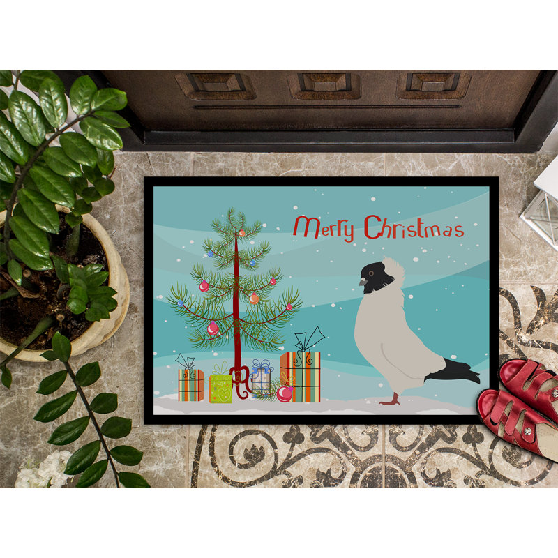 Non-Slip Christmas Outdoor Doormat, Rectangle 1'6" x 2'3"