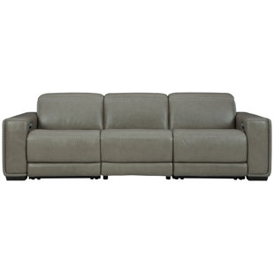 Adaam 3 - Piece Leather Power Reclining Sectional