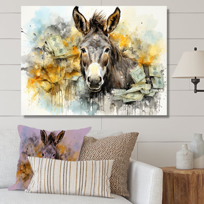 «Yellow Donkey Absurdity II - Donkey», art mural