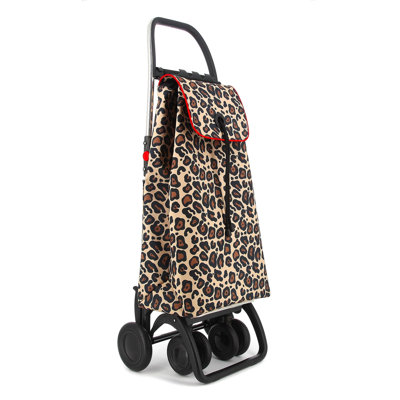 Rolser I-max Wild 4 Wheel 2 Swivelling Foldable Trolley In Camel