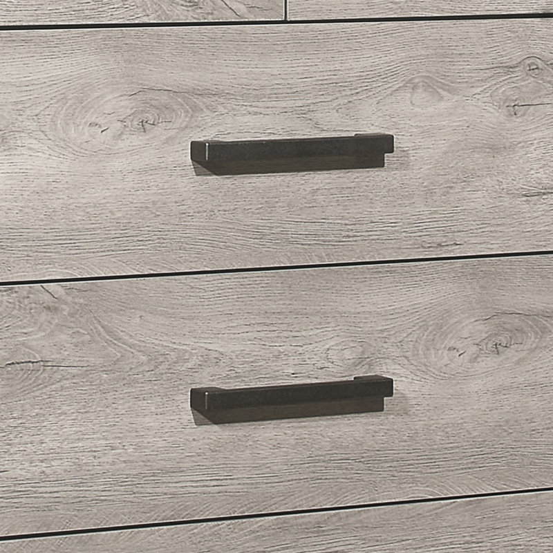 Commode de chambre à coucher bicolore 1Pc avec tiroirs de rangement, mobilier contemporain moderne