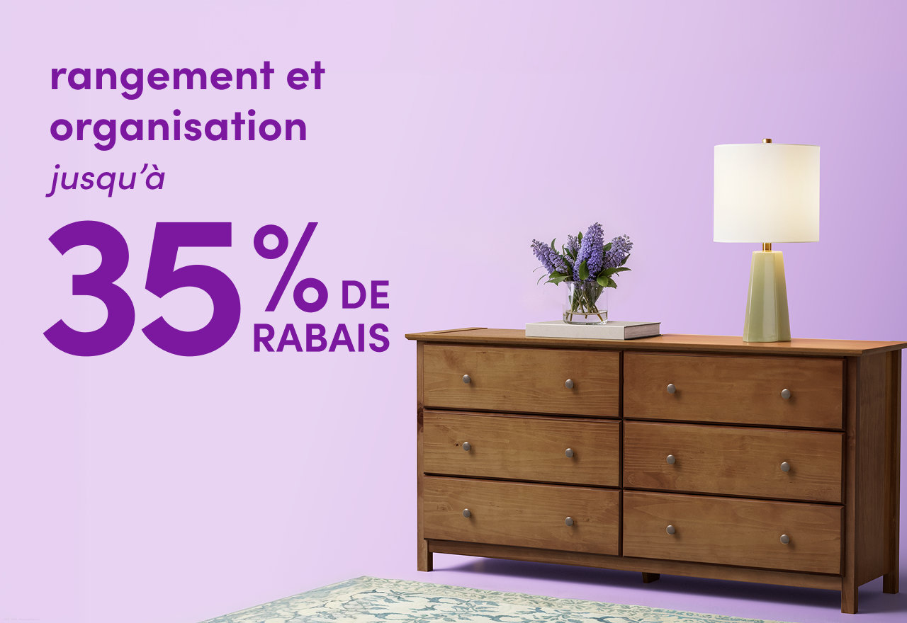 rangement et organisation en solde