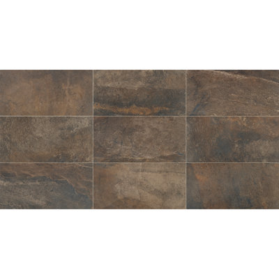 Carreau de porcelaine 12 po x 24 po Daltile Slate Attache (9 pièces par carton) (17,60 pieds carrés par carton)