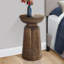 Table de bout cylindrique en acier Abdisamad-296930365