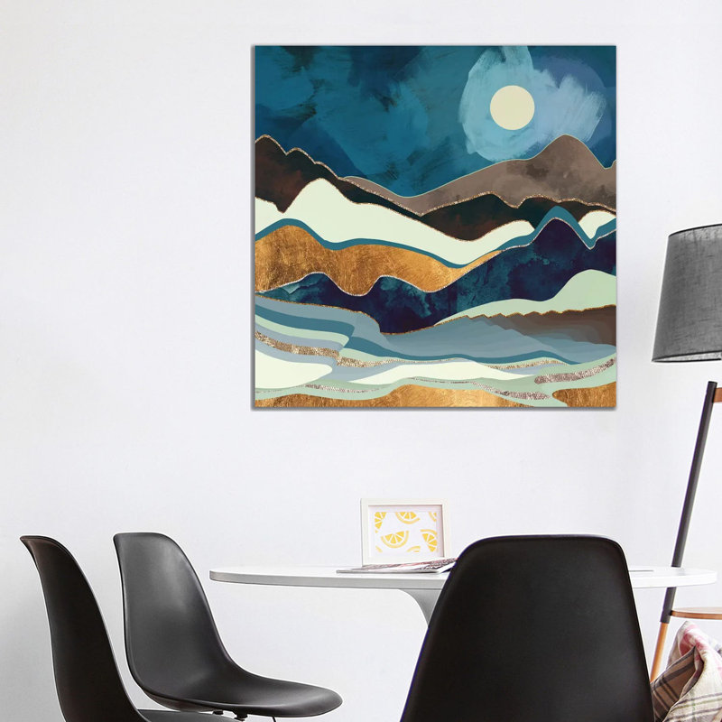 «Autumn Hills», reproduction d'impression, H 37 po x l 37 po x P 1,5 po, Aucun mat, Toile tendue