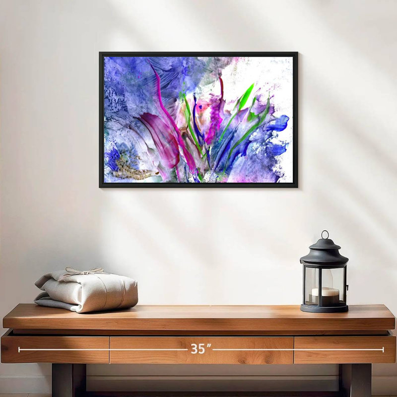 Avery Abstract Flower, 13" H x 19" W