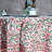 Tazia Round Floral Cotton Tablecloth