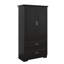 Grande armoire de rangement, armoire de rangement autoportante pour plancher de salle de bain avec 2 portes, tablette réglable et tiroirs, panneau de fibres à densité moyenne-260218302