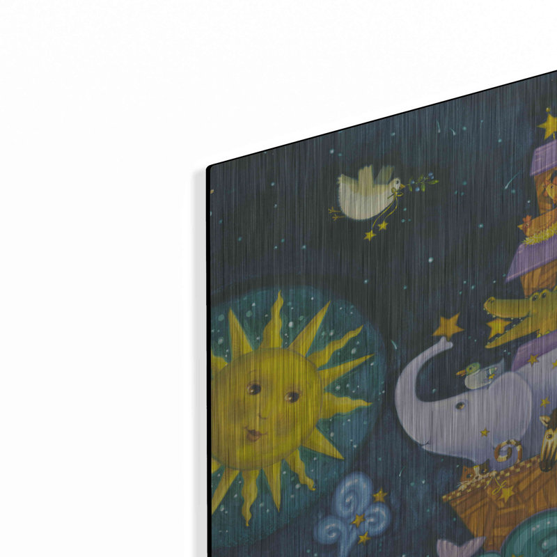 «Ark 3 Starry Ark» par Viv Eisner, art mural en métal, H 12 po x l 16 po
