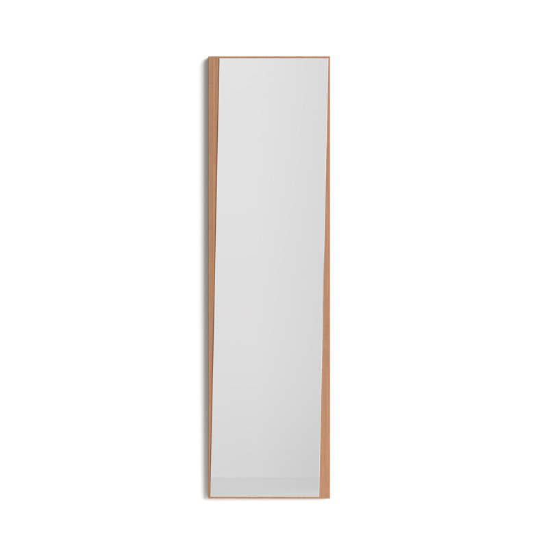 Breagh Wall Mirror, Light Walnut