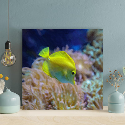 " Yellow Fish In Close Up Photography " Painting Print