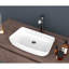 Lavabo vasque rectangulaire en céramique 24 "x 15" - moderne, teinté, à poser pour différents endroits
