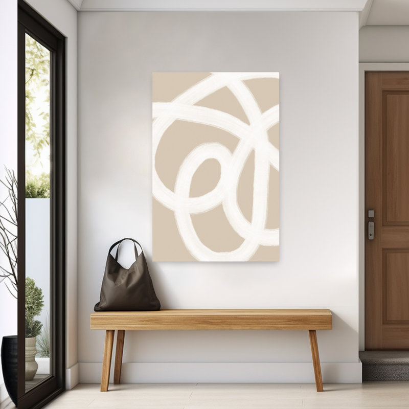 Loops of Serenity Abstract Bold Contemporary Wall Art Print 1 Piece Wrapped Canvas Wall Art, 152.4cm H x 101.6cm W