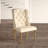 Kennell 19.75'' H Tufted Linen Upholstered Oak Side Chair
