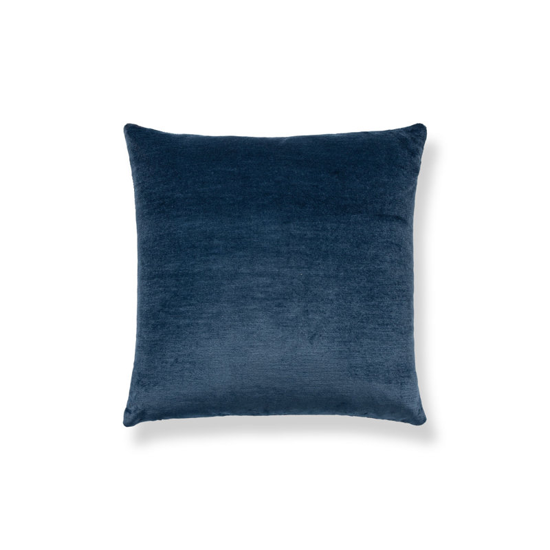 ANTELOPE / VELVET PILLOW, 22" H x 22" W, Square, Midnight/Navy Animal Print