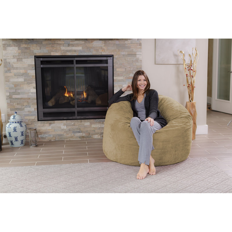 Bean Bag Chair - Shredded Memory Foam Filled Round Furniture Bean Bag Chair with Removable and Machine Washable Cover - Bean Bag Sofa Lounge Chair with Soft Micro Fiber Cover  - Bean Bags in Multiple Colors and Sizes