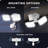 3 - Head LED Outdoor Security Outdoor Security Flood Light with Motion Sensor-96774878