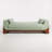 Green Upholstered Bench-2006056148