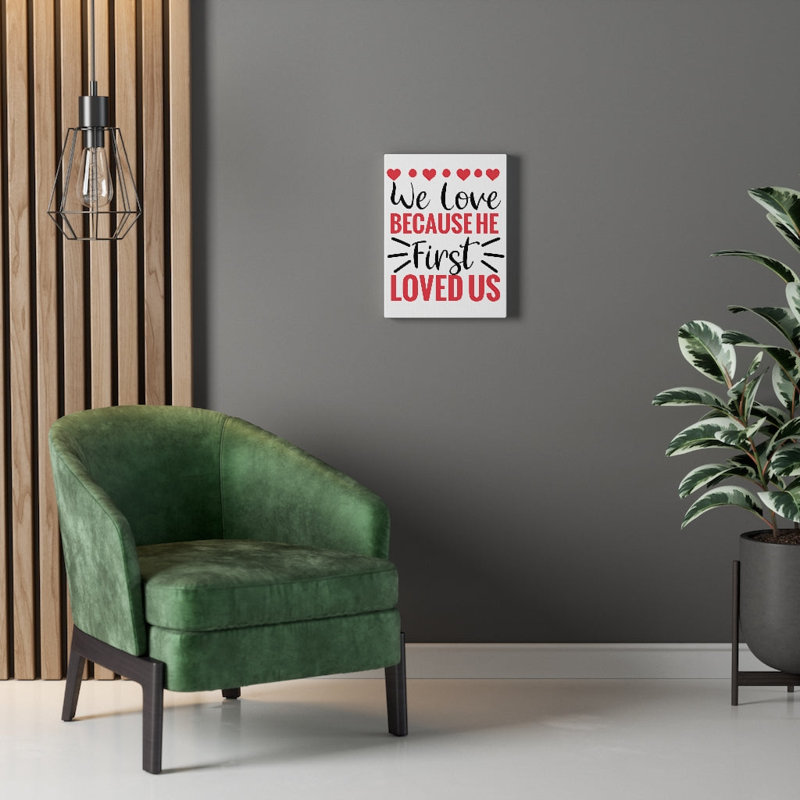 First Loved Us - Wrapped Canvas Print, 36cm H x 28cm W
