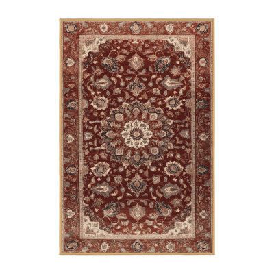 Machine Washable Persian Brown Area Rug