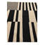 Tapis noir et blanc 5 x 8