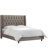 Upholstered Metal Wingback Bed-22855941-14891447