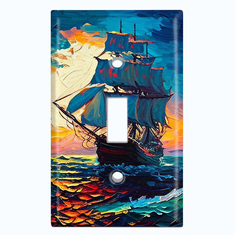 Plaque murale d'interrupteur à bascule rustique 1 lumière