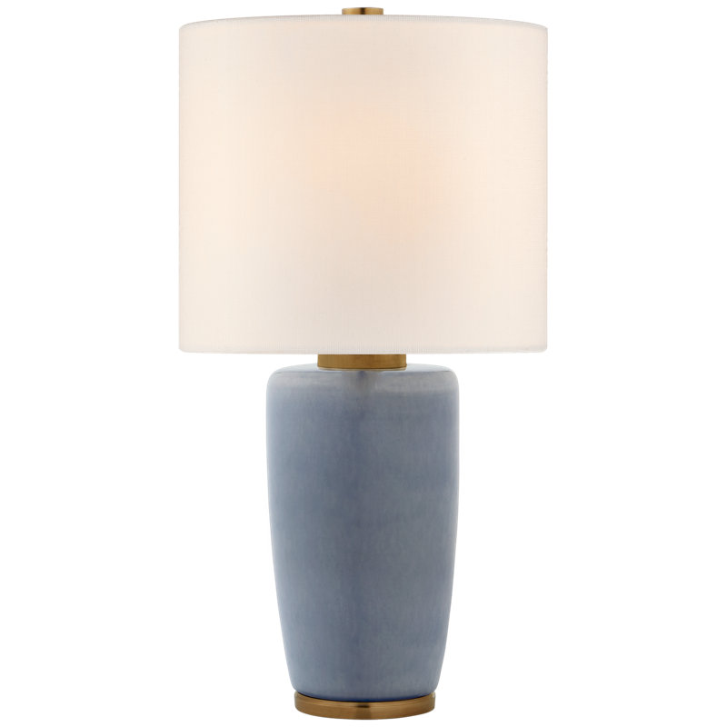 Barbara Barry Chado Large Table Lamp, Polar Blue Crackle