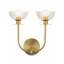 Delisa 2 Light Transparent Vanity Light-1341768696