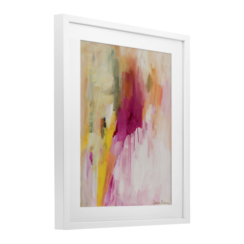 «Easy Like Sunday Morning», reproduction sous verre encadrée, conception par Amira Rahim, H 21 po x l 17 po