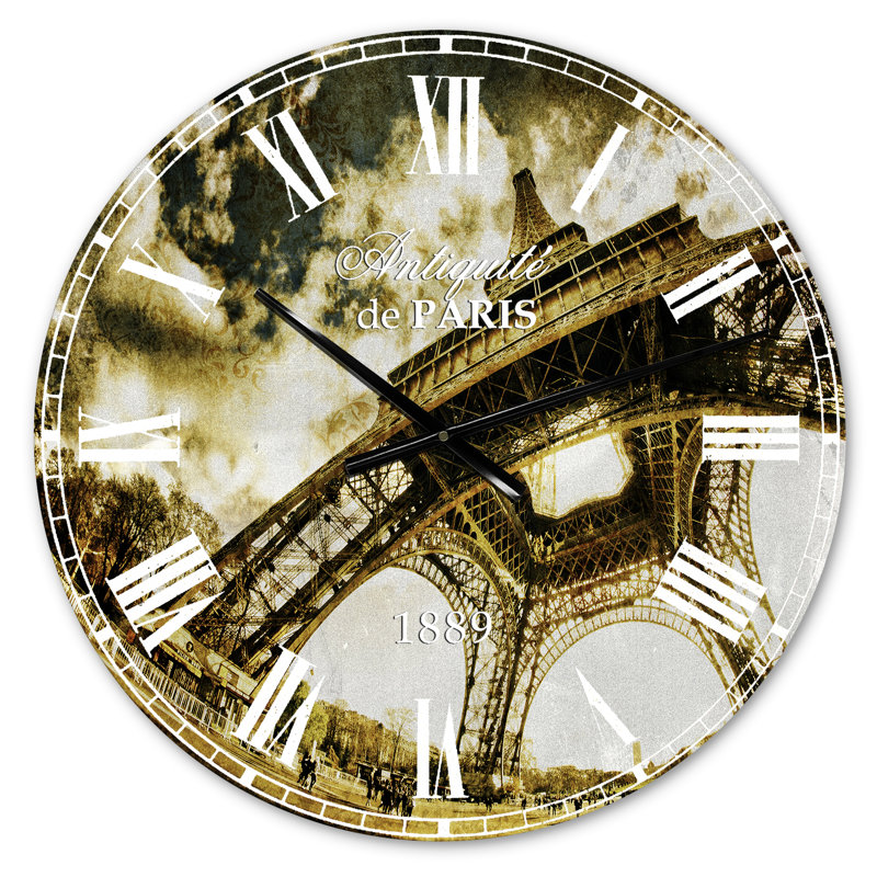 Swigart Metal Wall Clock, Small