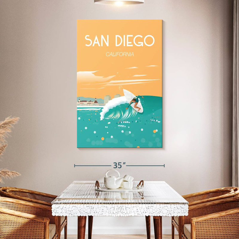 Aime San Diego California, 51" H x 34" W