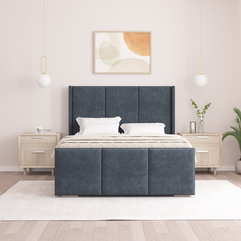Berlin Bed Frame, Super King (6'), Charcoal