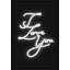 Neon I Love You Print by David Brown-73903234-73903230