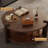 Solid Wood Round Coffee Table-105892957