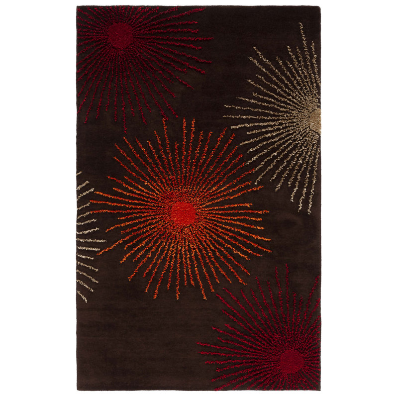 Tapis en laine et viscose touffeté à la main Amier Soho, Rectangle 2 pi 6 po x 4 pi