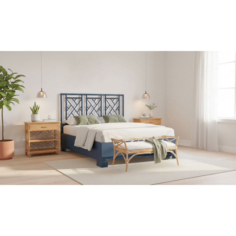 Chippendale End Table, Citrus Orange