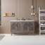 Meuble-lavabo en contreplaqué de chêne naturel avec plateau en quartz 60 po Emir-98877260