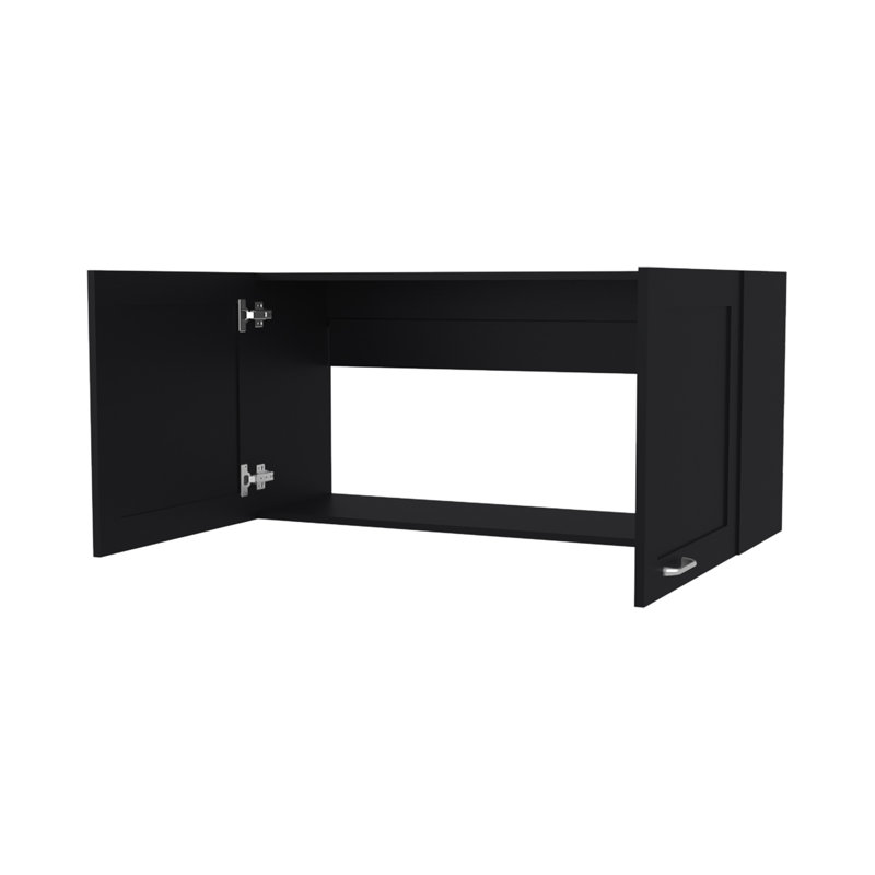 Nakya Kitchen Wall Cabinet, Black