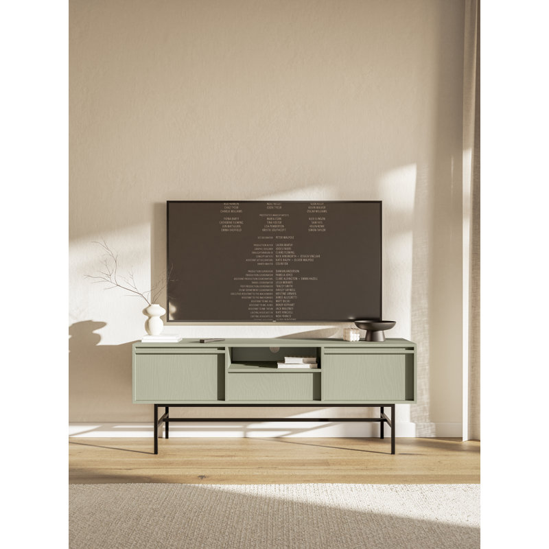 Bannie Unfinished TV Stand for TVs up to 55", Sage