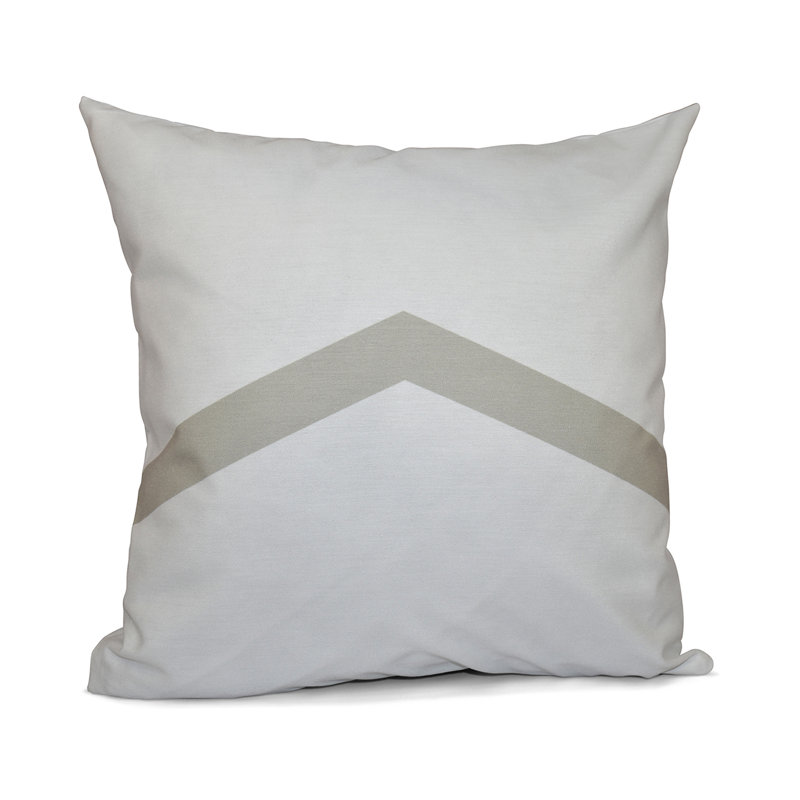 Geometric Reversible Throw Pillow, 16" x 16", Oatmeal