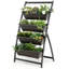 Landingham Red Barrel Studio® 4-tier Vertical Raised Garden Bed Elevated Planter Box W/4 Container Boxes-806825307