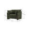Fauteuil moderne surdimensionné en chenille-106341389