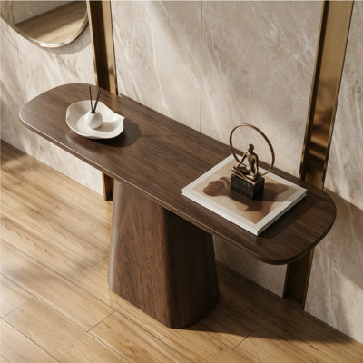 French-style wood console table