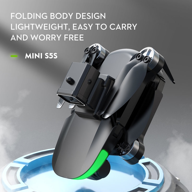 Drone télécommandé avec caméra 4K / 6K, photographie aérienne, moteur sans balais, 4 canaux, gyroscope à 6 axes, enfants, adultes, débutant, pliable, quadricoptère RC, 2,4 Ghz