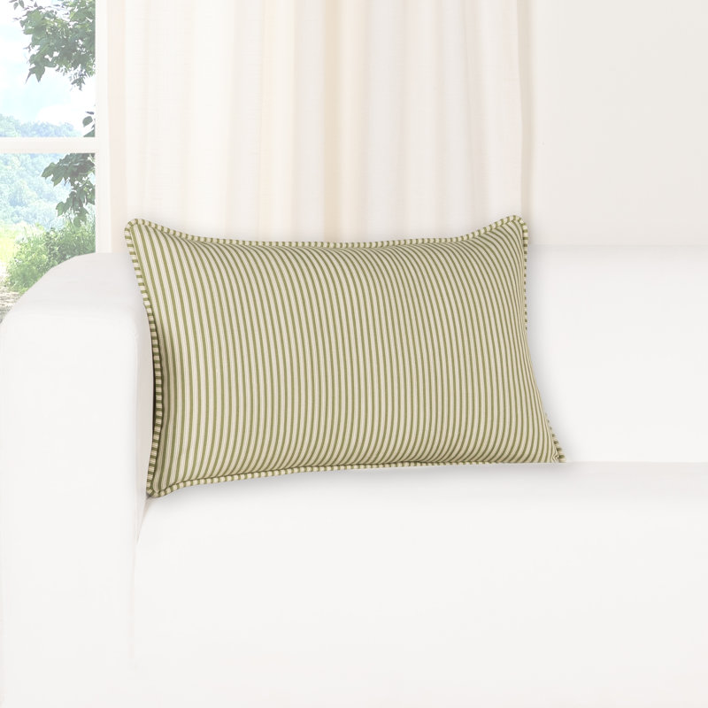 Oreiller Edan Nolhan Concorde, Vert, Rectangle H 14 po x l 26 po, Plumes